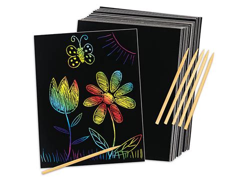 rainbow scratch art paper|rainbow scratch paper spring design.